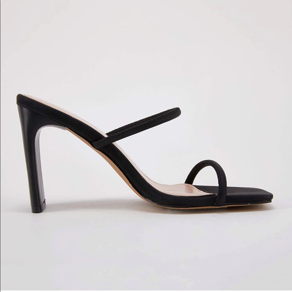 Double Strap Heeled Sandal